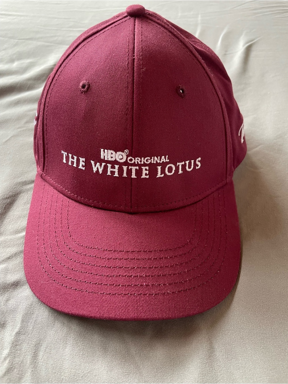 HBO Original The White Lotus Maroon Baseball Cap
